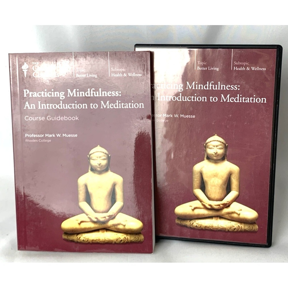 Great Courses-Practicing Mindfulness- 4 DVDs & Book 720 min. COMPLETE